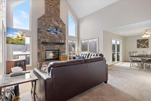 House, Multiple Beds, Patio (Dockside Dreams) | Living area - Expansive Deck, Beautiful Views, Private Dock & Boat Slip (Sunrise Beach)