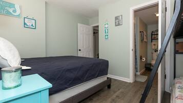 2 bedrooms, individually decorated, individually furnished, bed sheets