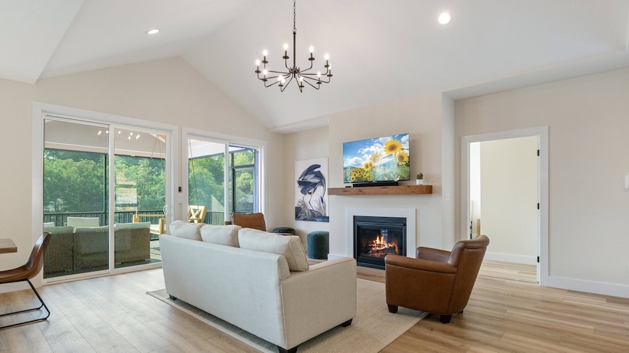 Lakefront Home w/ Arcade Games, Wet Bar, Dock, Workspace & Stunning Views