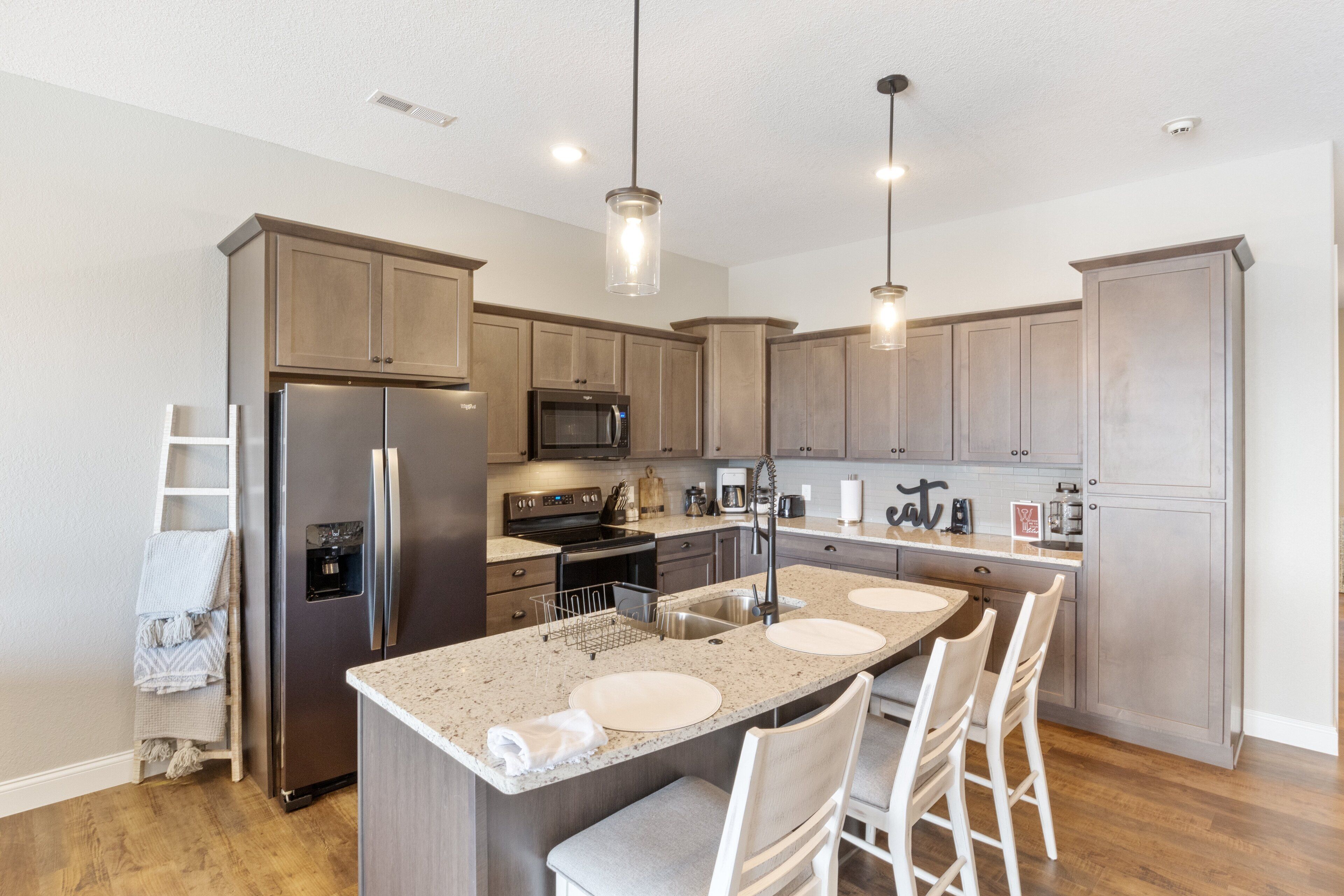 Leilighet, flere senger, terrasse (Elevated Oasis) | Eget kjøkken