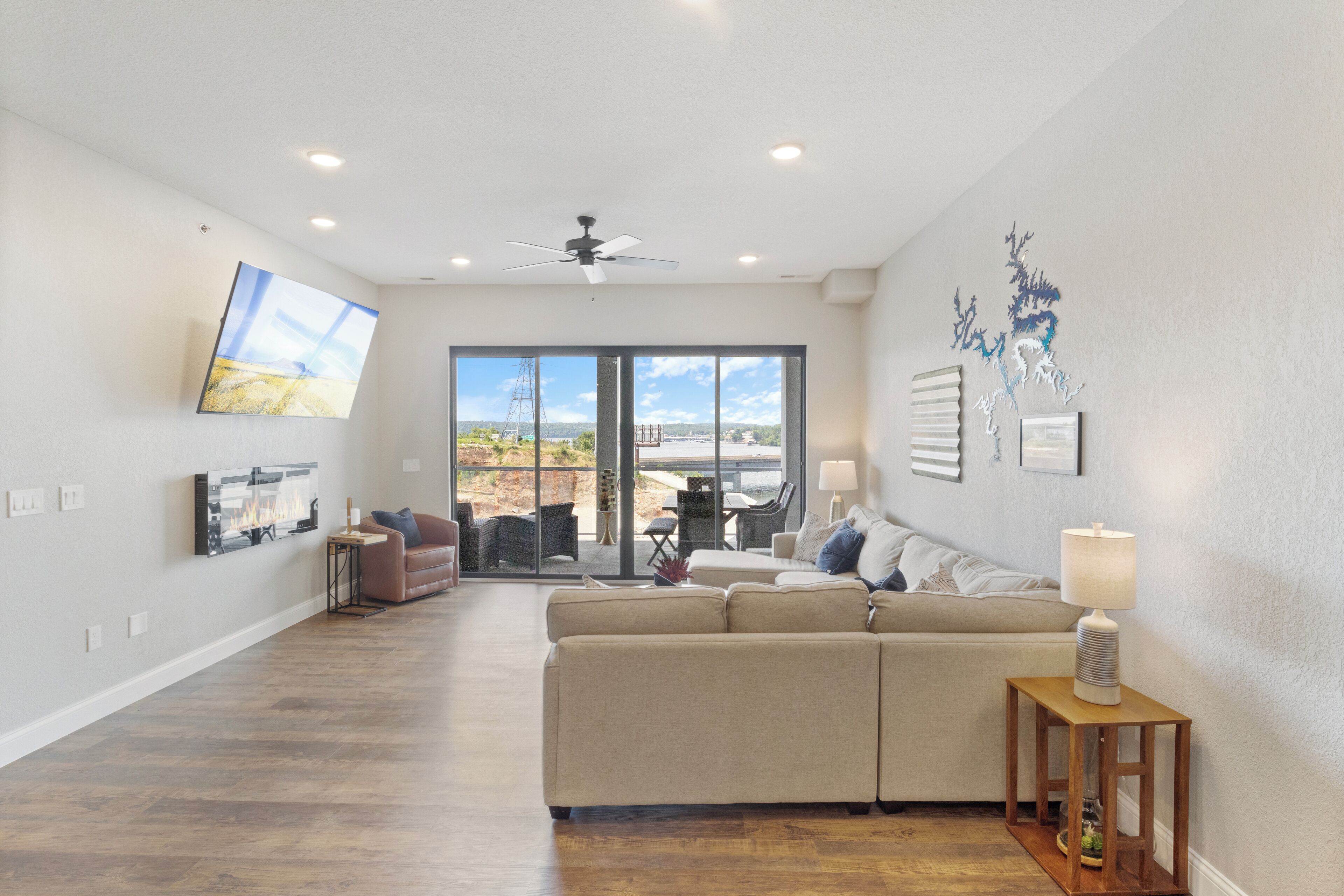 Leilighet, flere senger, terrasse (Elevated Oasis) | Oppholdsområde