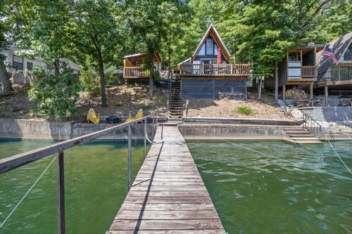 Pet Friendly A Frame w/ Private Dock & Great Lake Views