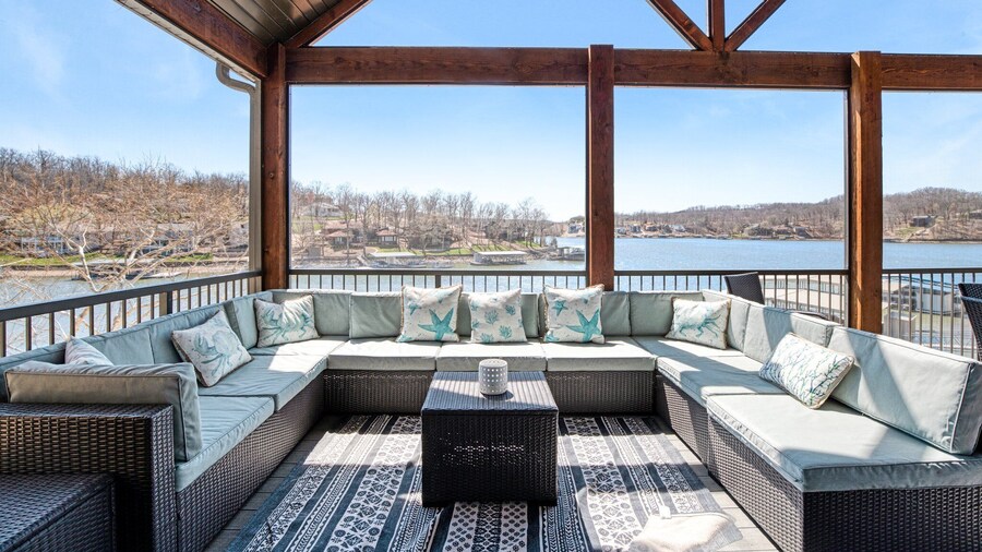 Luxury Home on Cove With Boat Slips, Waterslides, and Jump Deck