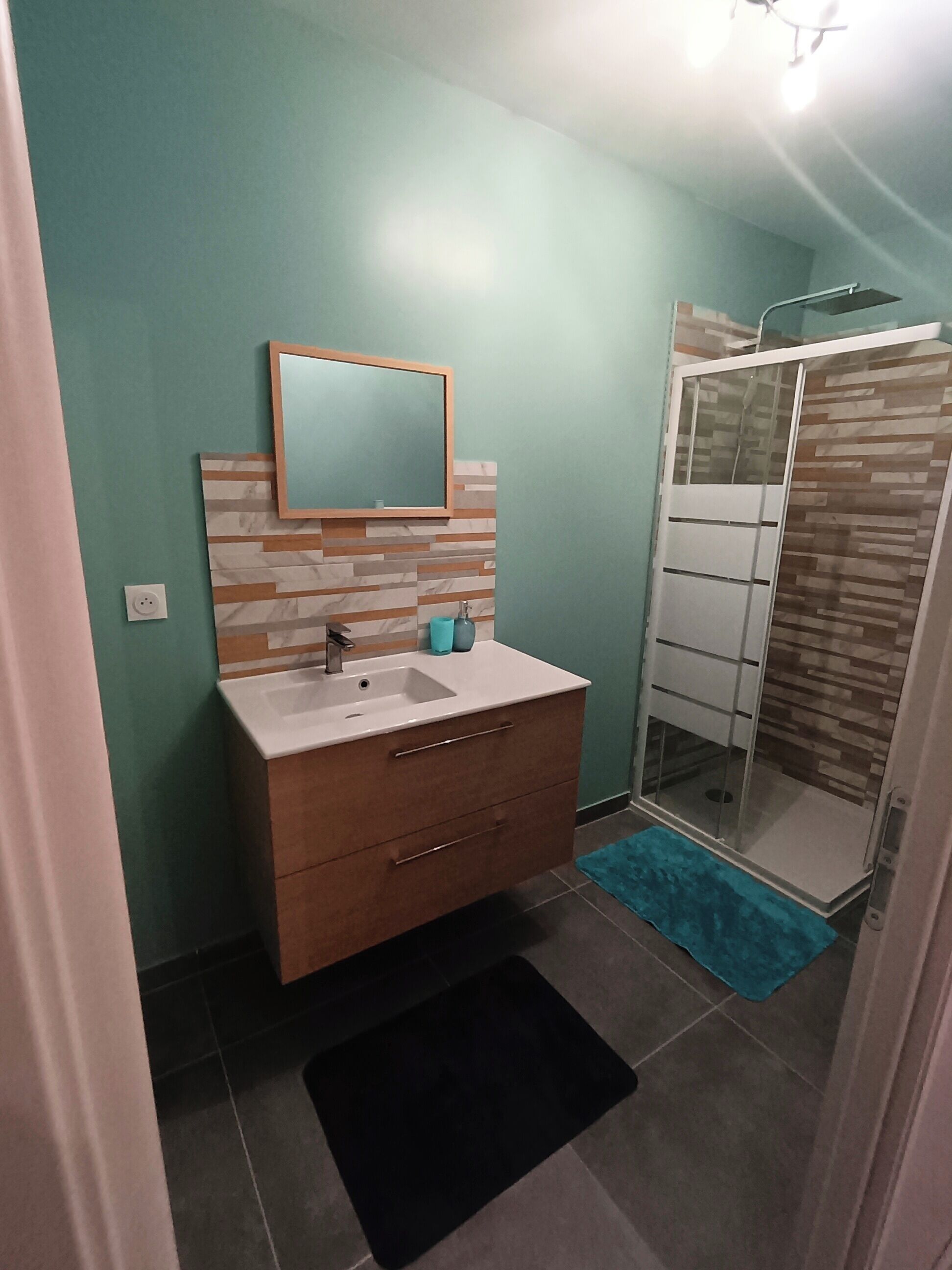 Sèche-cheveux, serviettes fournies, papier toilette