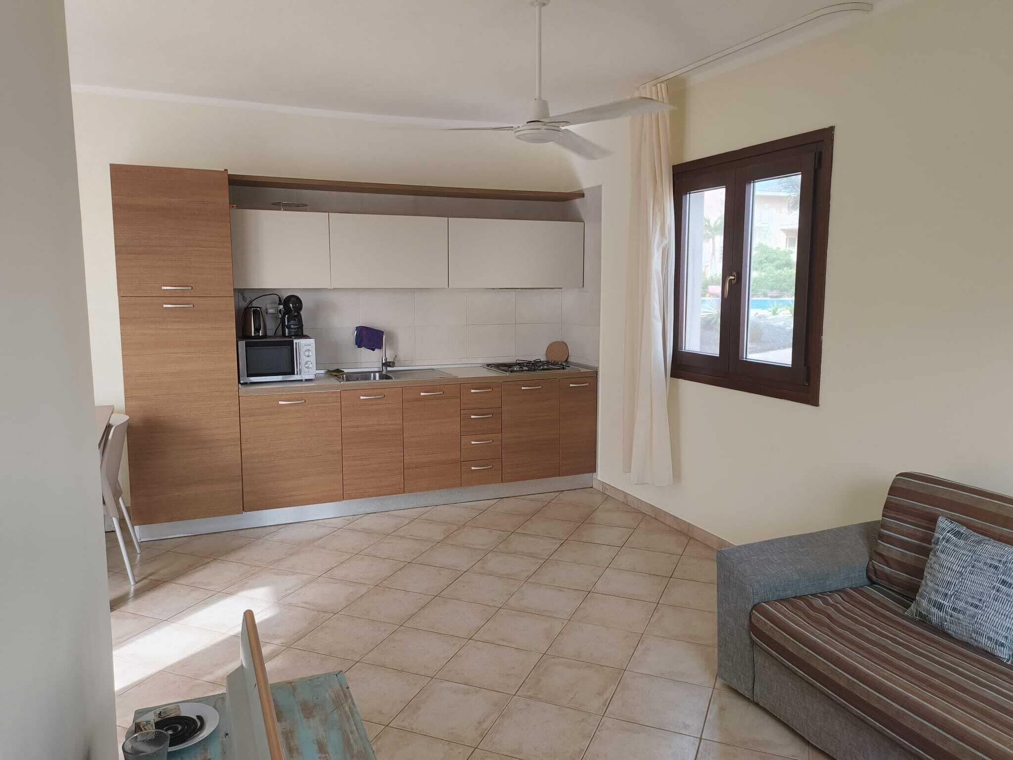 Lägenhet Classic - 1 sovrum - uteplats - utsikt mot trädgården | Eget kök