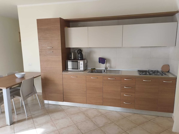 Classic Apartment, 1 Bedroom, Patio, Garden View | Private kitchen