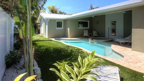 A heated pool