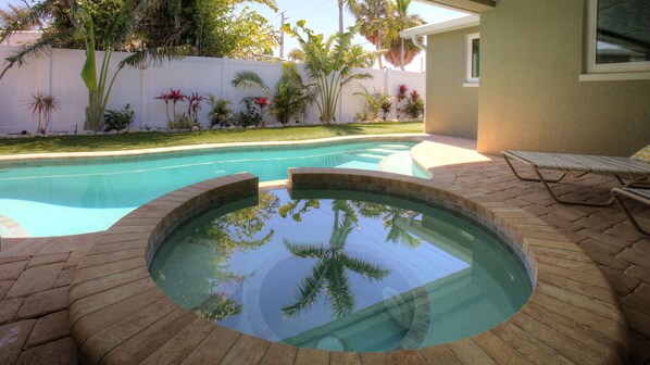 A heated pool