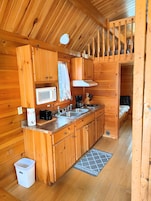 Classic Cabin | Private kitchen | Coffee/tea maker, paper towels