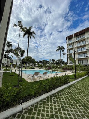 Outdoor pool - Fantastic apartment with AC in Green one, Playa Dorada (Playa dorada)