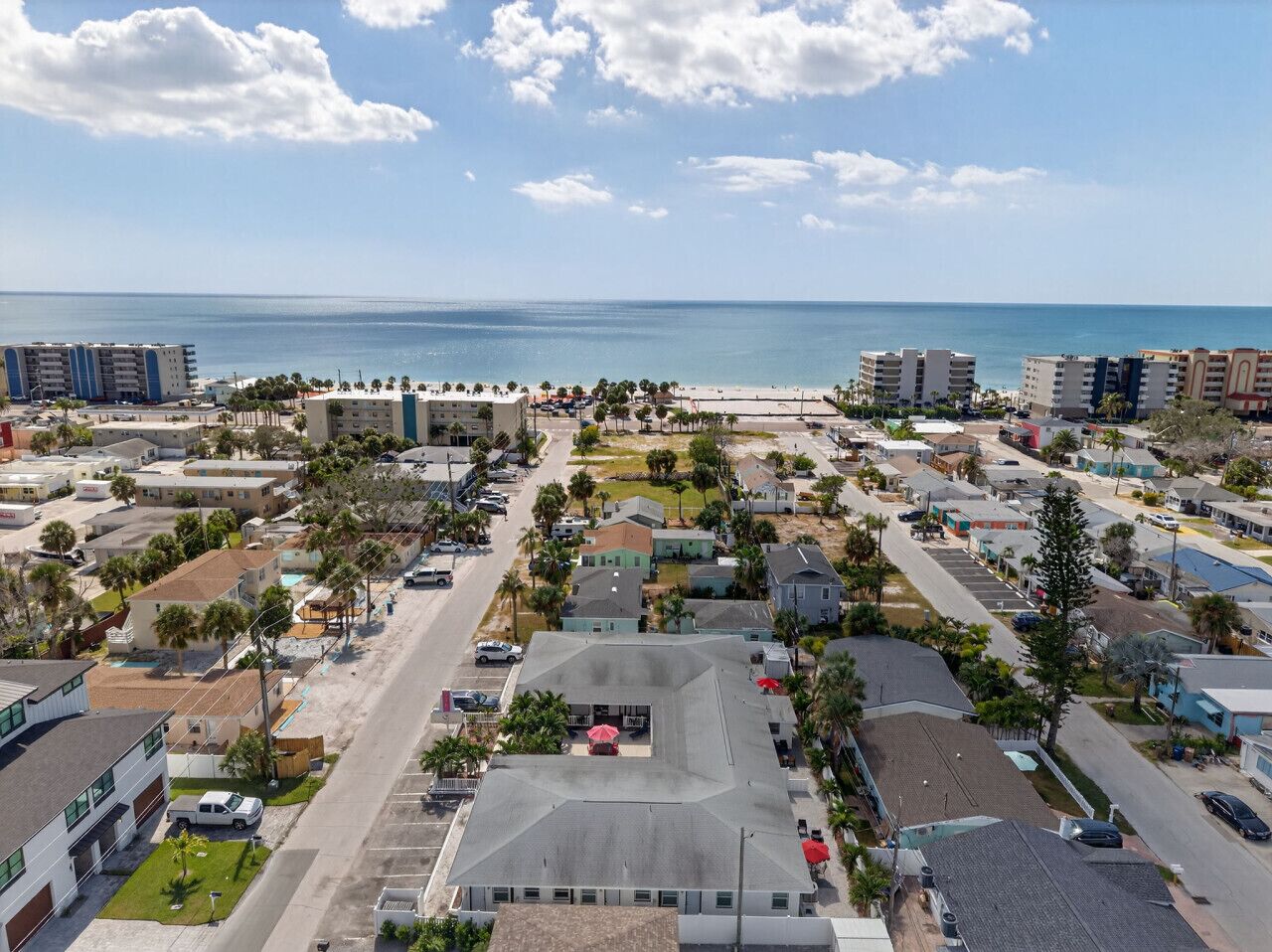 Panoramic neighborhood view w/ calm waters and coastal scenery in every direction.