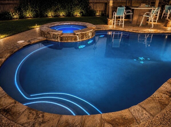 Pool - 30 Min to NRG Stadium World Cup Pool Home with Gym, Cold Plunge & Sports TVs (League City)