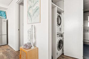 Apartment | Bathroom | Hair dryer, towels, soap, shampoo