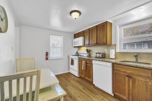 Microwave, oven, stovetop, dishwasher