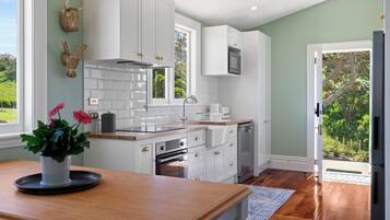 Microwave, oven, stovetop, dishwasher