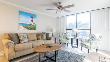 Villa, Multiple Beds, Pool Access, Ocean View (Ocean Club Villa A325) | Living area