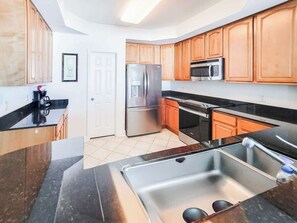 Condo, Multiple Beds, Hot Tub, Ocean View (Beau View 1806) | Private kitchen - Beachview Condo at Beau View -1806 - Fully Furnished 3 Bedroom 3 Bathroom (Biloxi)