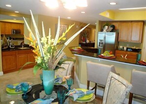 Dining - Beachview Condo at Beau View - 303 - Fully Furnished 3 Bedroom 3 Bathroom (Biloxi)