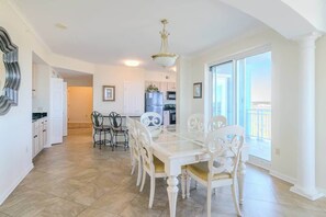 Condo, Multiple Beds, Pool Access, Ocean View (Legacy Tower I 1101) | Dining - Spacious Beachview End Unit in Legacy Tower 1 -1101 - 3 Bedroom 3 Bath Condo (Gulfport)