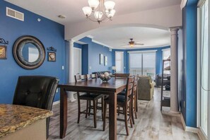 Condo, Multiple Beds, Pool Access, Ocean View (Legacy Tower II 0809) | Dining - Spacious Beachview End Unit in Legacy Tower 2 -809 - 3 Bedroom 3 Bath Condo (Gulfport)