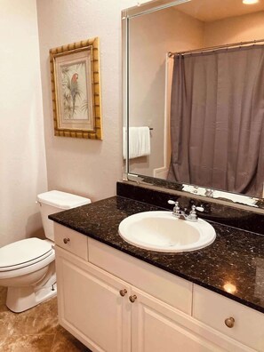 Villa, Multiple Beds, Patio, Beach View (Legacy Villa 1306) | Bathroom | Towels - Legacy Villa 1306 - 2 Bedroom 2 Bath With Garage in Beachside Neighborhood (Gulfport)