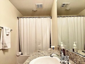 Condo, Multiple Beds, Pool Access, Ocean View (Legacy Tower I 1004) | Bathroom - Beachview Condo in Legacy Tower 1-1004 - Fully Furnished 3 Bedroom 2 Bathroom (Gulfport)