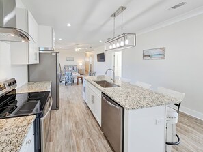 Private kitchen - Brand New Home With Beach Views! Fully Furnished 3 Bedroom Home in Gulfport (Gulfport)