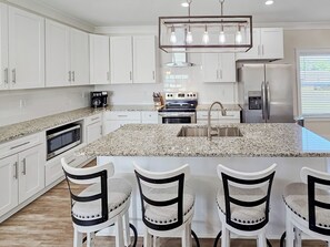 House, Multiple Beds, Patio, Ocean View (Seaside Bliss) | Private kitchen