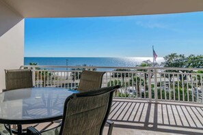 Condo, Multiple Beds, Pool Access, Ocean View (Legacy Tower I 0405) | Outdoor dining - Beachview Condo at Legacy Tower 1 -405 - Fully Furnished 3 Bedroom 2 Bathroom (Gulfport)