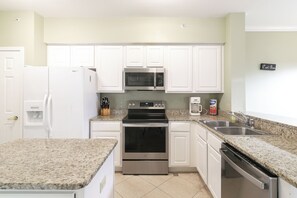 Condo, Multiple Beds, Pool Access, Ocean View (Legacy Tower 1 -303) | Private kitchen - Beachview Condo in Legacy Tower1 -303 - With Reserved Parking Spot in Front (Gulfport)