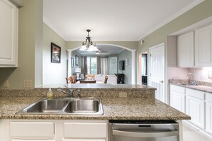 Condo, Multiple Beds, Pool Access, Ocean View (Legacy Tower 1 -303) | Private kitchen - Beachview Condo in Legacy Tower1 -303 - With Reserved Parking Spot in Front (Gulfport)