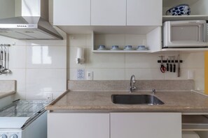 Private kitchen - Conforto A 4 Minutos Da Praia Do Leblon | Ap801 (Rio de Janeiro)