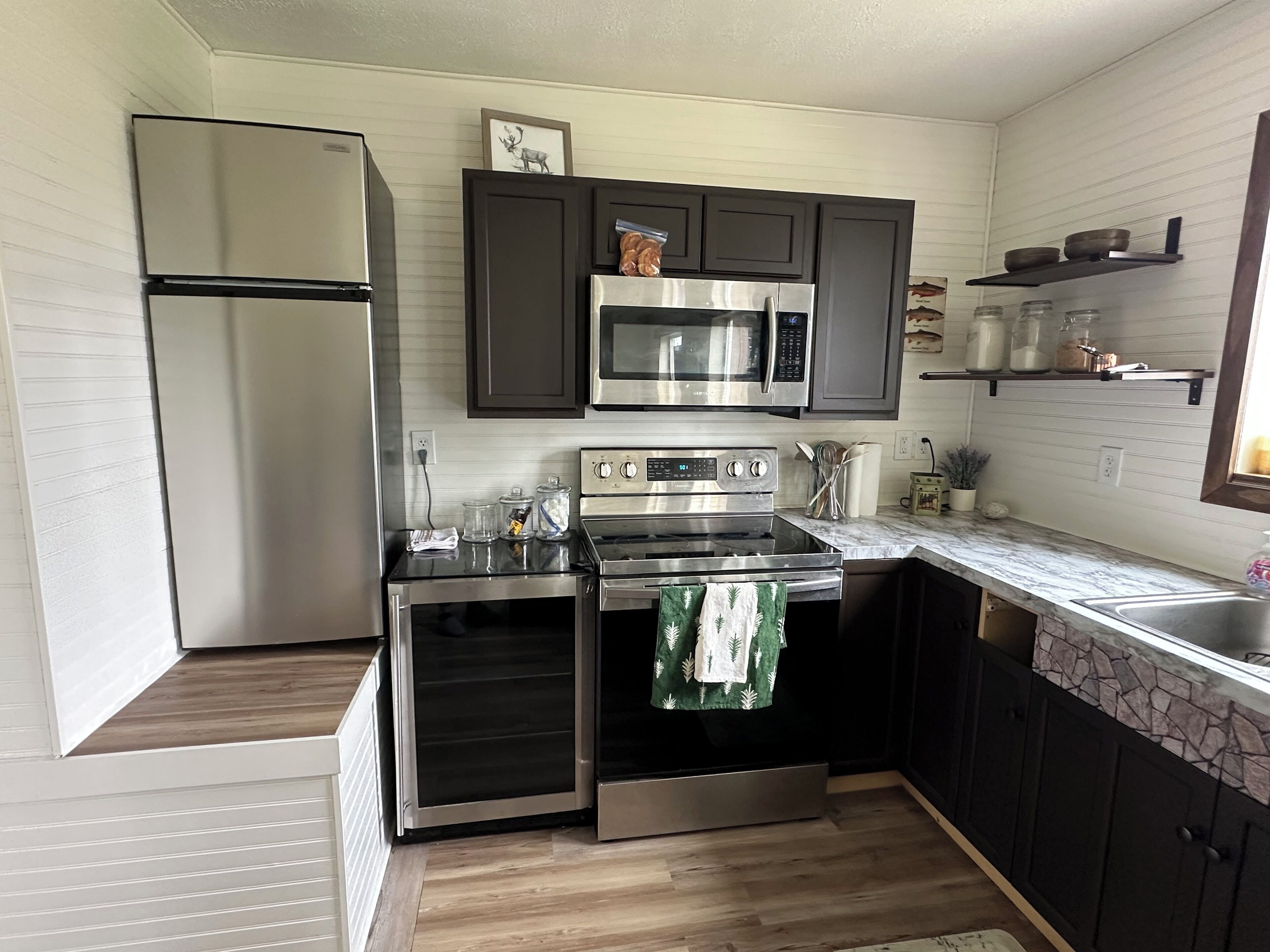 Microwave, oven, stovetop