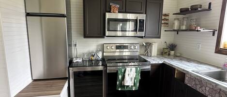 Microwave, oven, stovetop