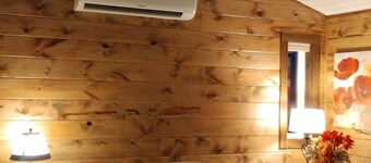 Brilliant cabin with AC near Huron, we call this Minny, its a mini Manson.