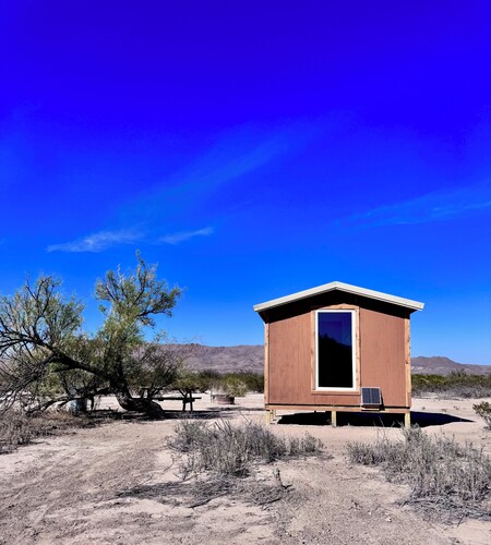 New Build 4 person Bunkhouse 5 acres 
Prickly Pear Cabin near Big Bend NP & SP