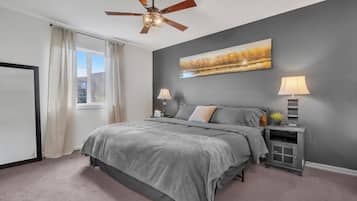 4 dormitorios, tabla de planchar con plancha, wifi gratis y ropa de cama