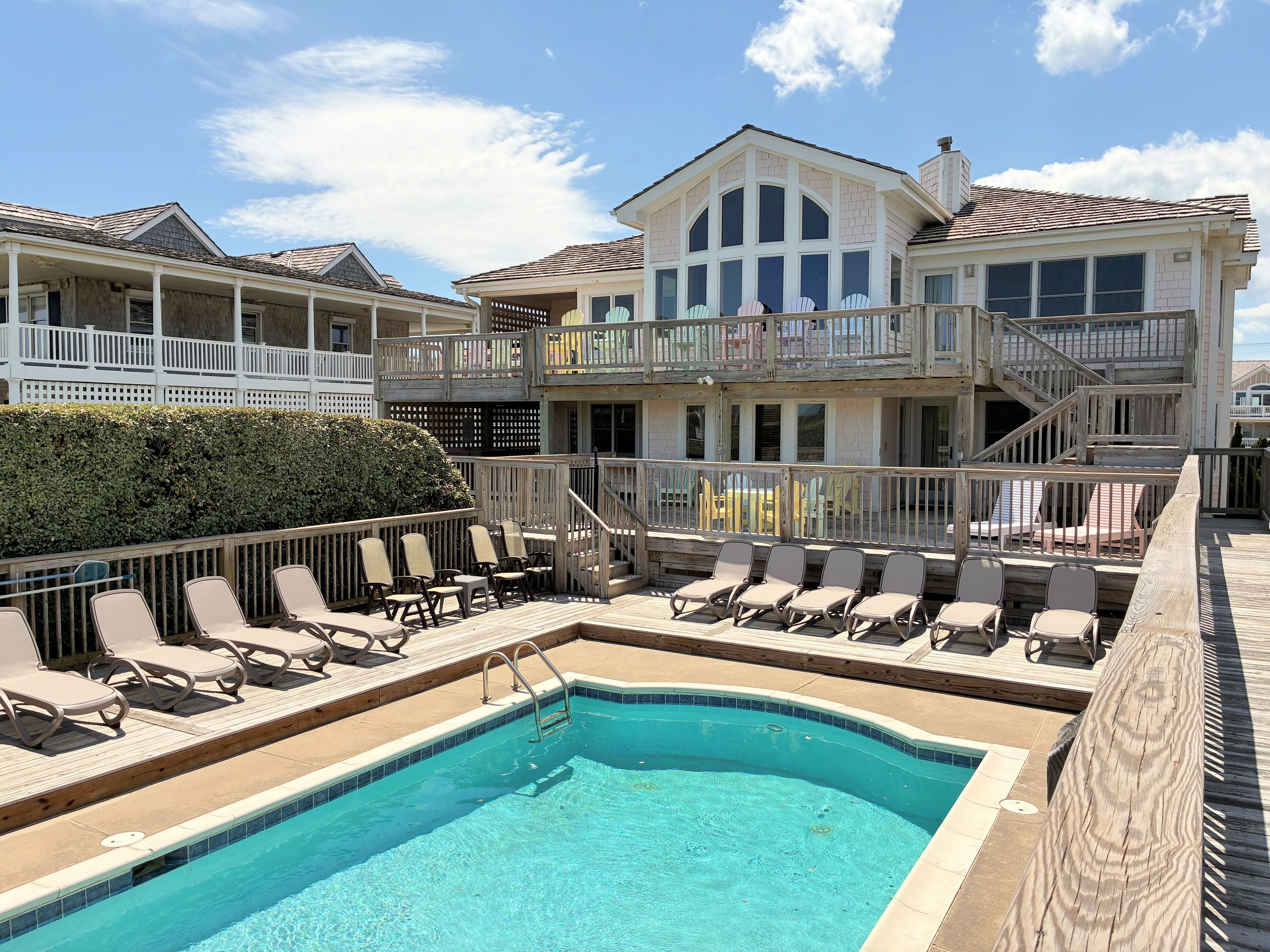 A heated pool