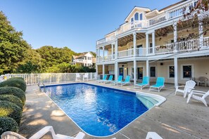 Pool - 16 Sunset: Private Pool, Hot Tub, Game Room, Community Amenities (Corolla)