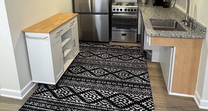 Charming & luxurious 1-bedroom condo, Kitchen, Washer, dryer, parking, King Bed.