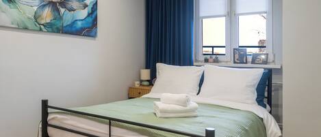 1 غرفة نوم ومكواة/لوح كي وواي فاي وملاءات أسرّة