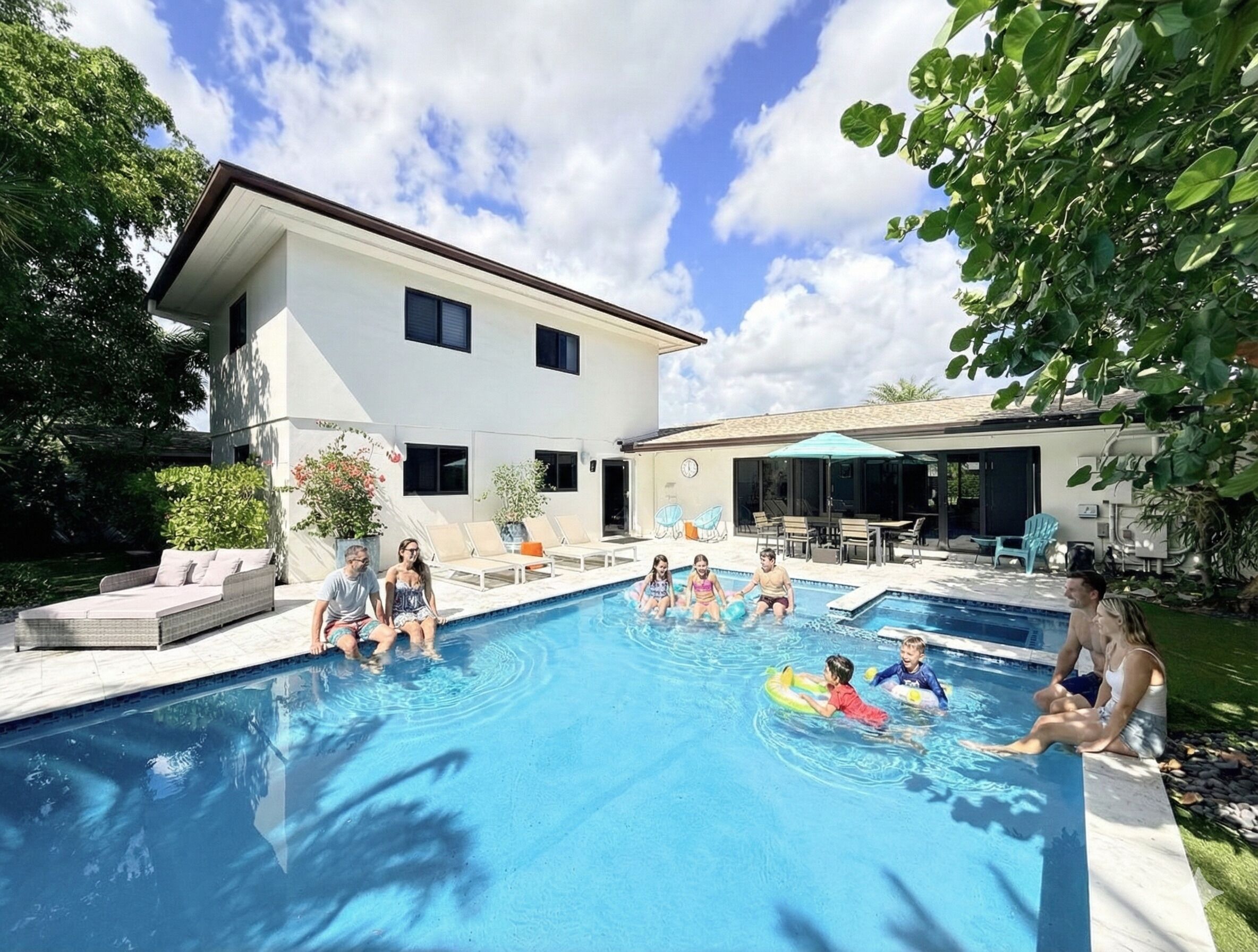 Una piscina climatizada
