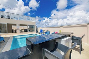 Pool - Modern Villa w/Private Pool~Rooftop~BBQ~PG~Central (Oranjestad)