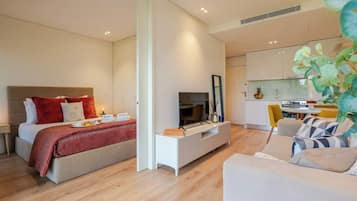 1 chambre, fer et planche à repasser, lit parapluie, Wi-Fi gratuit