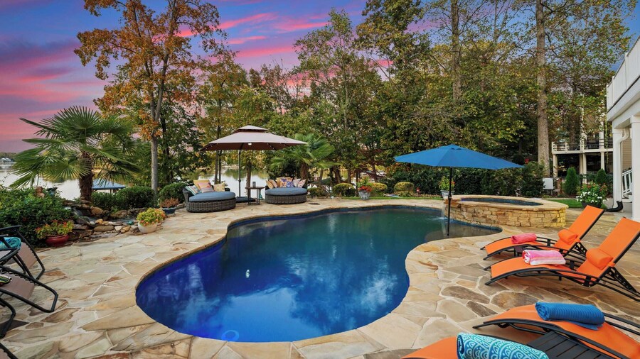 Lake Norman Retreat w/ Pool, Hot Tub & Private Dock Lake Life Cove by Avantstay