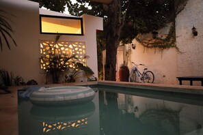 Outdoor pool - Artful 4BR Mérida Home with Pool & Vibrant Mexican Charm, City Center (Centro)