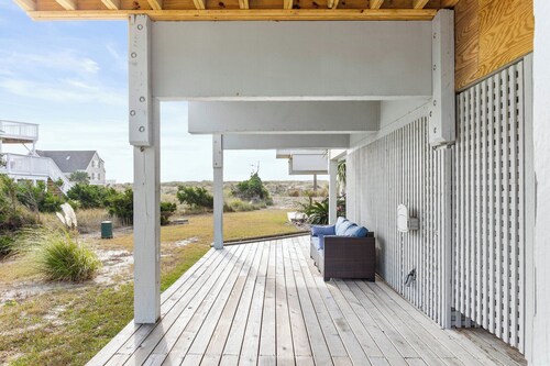 Escape to Sandy Dreams, a beautifully remodeled villa perfectly situated on Bald Head Island.