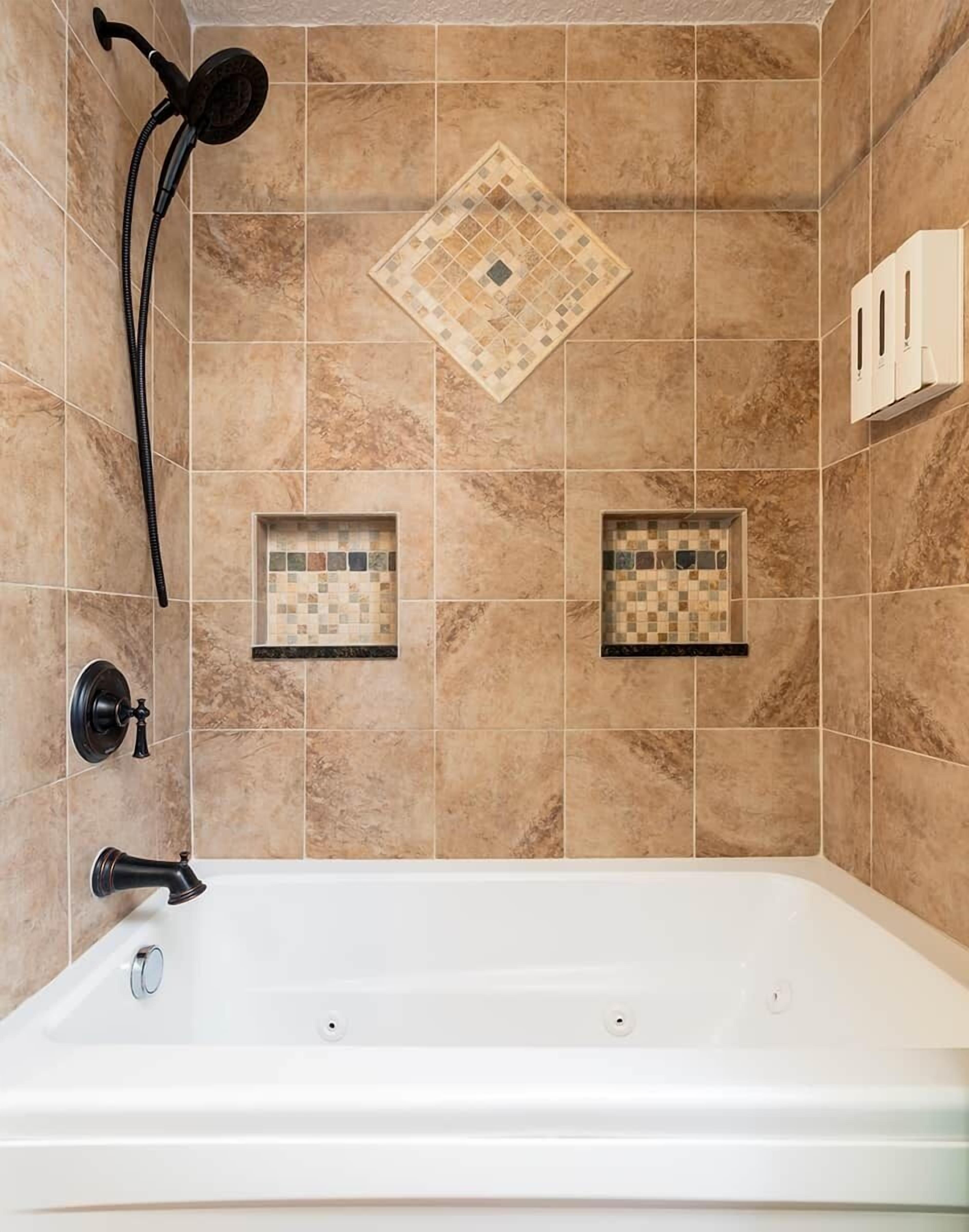 Douche, bidet, serviettes fournies