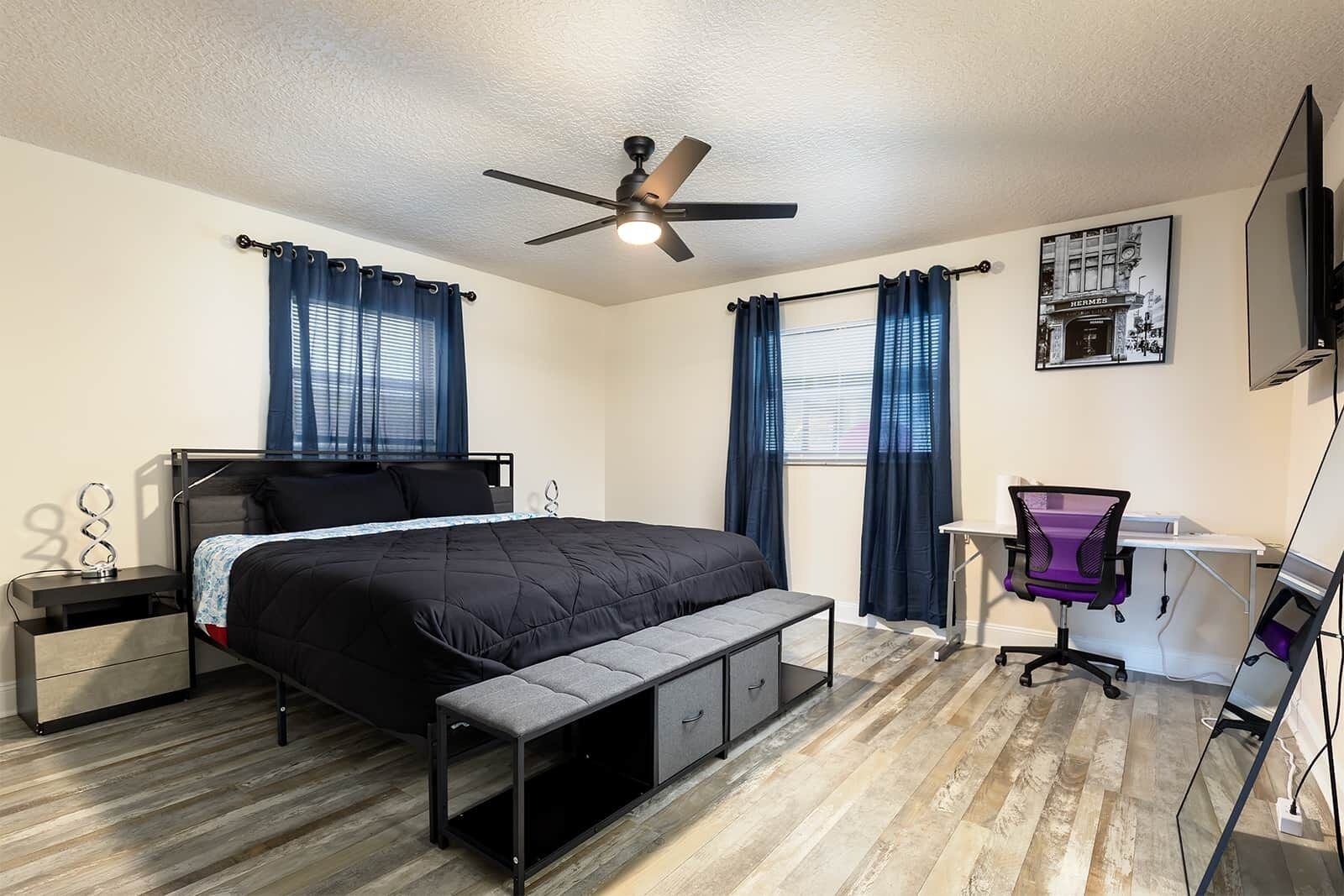 3 多间卧室、WiFi、床单