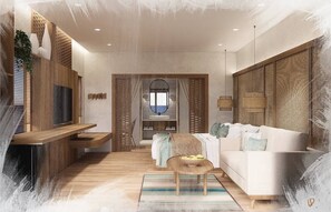 Kahden hengen deluxe-huone, parveke | Kylpylä